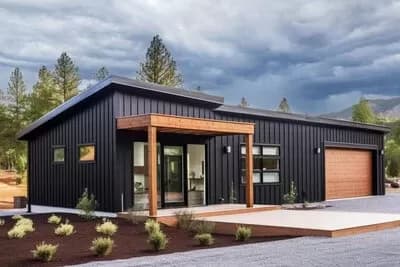 732 Square Foot House Plan with Industrial Vibe