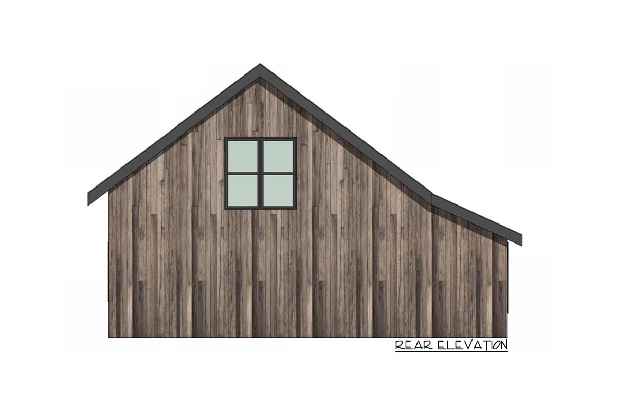 Plan 420106WNT: 526 Square Foot Rustic Garage with Workshop and Upstairs Bonus Space - Image #4 - Country, Craftsman, Mountain, Rustic, Traditional