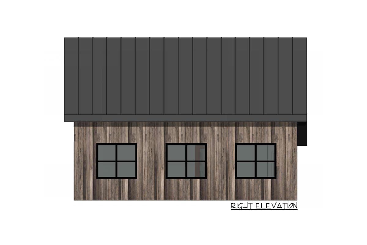Plan 420106WNT: 526 Square Foot Rustic Garage with Workshop and Upstairs Bonus Space - Image #5 - Country, Craftsman, Mountain, Rustic, Traditional