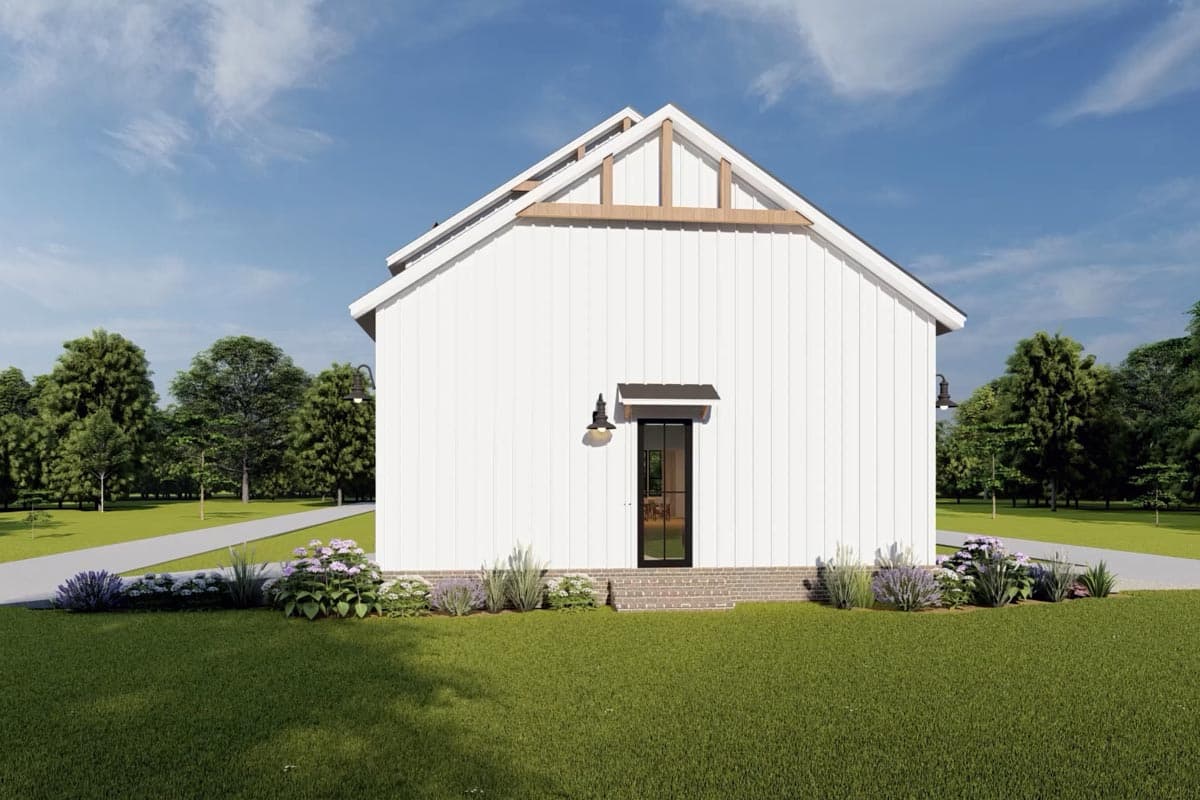 Plan 51946HZ: 4-Bed Two-Story Barndominium-Style Farmhouse Plan with Large Loft - 2417 Sq Ft - Image #10 - Barndominium, Country, Modern Farmhouse, New American, Rustic
