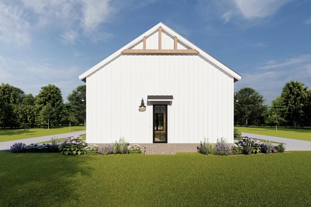 Plan 51946HZ: 4-Bed Two-Story Barndominium-Style Farmhouse Plan with Large Loft - 2417 Sq Ft - Image #11 - Barndominium, Country, Modern Farmhouse, New American, Rustic