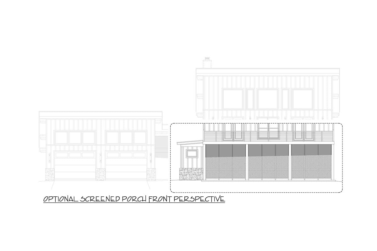 Plan 680172VR: 3212 Sq Ft Lake House Plan with 4 Bedrooms Plus Loft and 2-Car Garage - Image #8 - Country, Mountain, Rustic