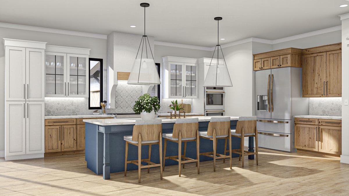 Plan 623272DJ: 5 Bed Transitional House Plan with 3 Lofts and 2 Laundry Rooms and 1 Apartment - Image #12 - European, Transitional, Tudor