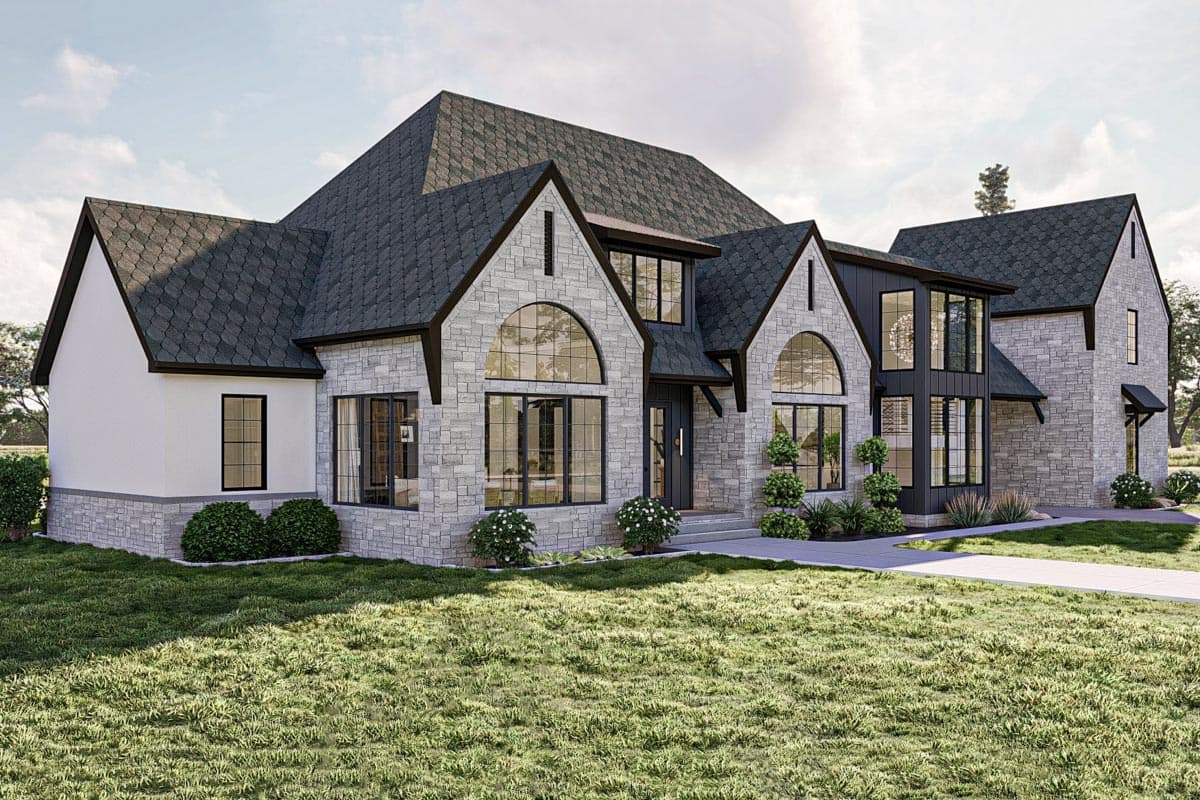 Plan 623272DJ: 5 Bed Transitional House Plan with 3 Lofts and 2 Laundry Rooms and 1 Apartment - Image #21 - European, Transitional, Tudor