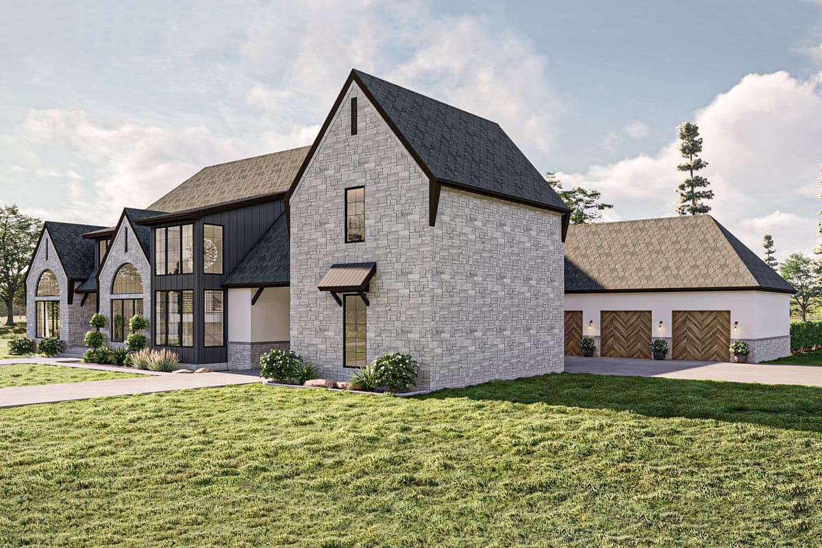 Plan 623272DJ: 5 Bed Transitional House Plan with 3 Lofts and 2 Laundry Rooms and 1 Apartment - Image #24 - European, Transitional, Tudor