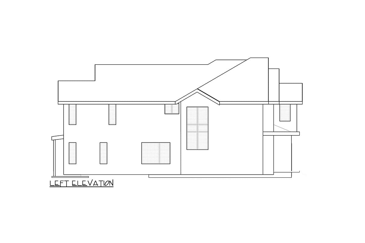 Plan 666221RAF: Contemporary 3314 Square Foot House Plan with Floating Stair and an RV Garage - Image #6 - Contemporary, Northwest