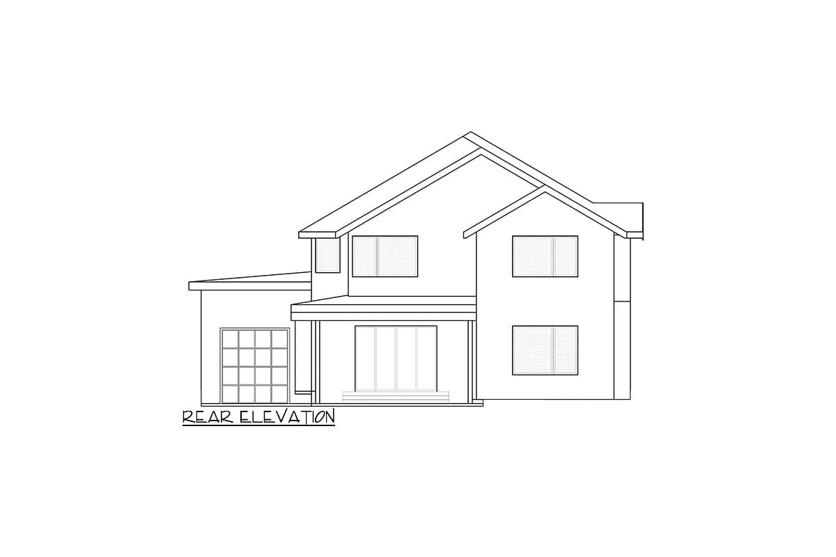 Plan 666221RAF: Contemporary 3314 Square Foot House Plan with Floating Stair and an RV Garage - Image #7 - Contemporary, Northwest