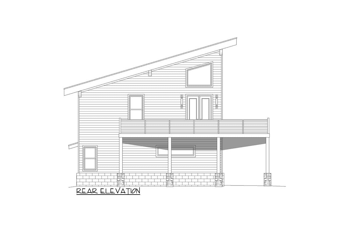 Plan 680178VR: 3-Bed Modern Mountain Home with Wraparound Balcony and Artist's Loft - Image #4