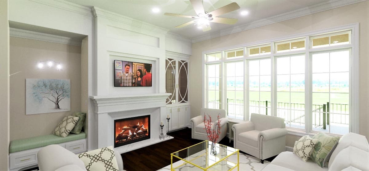 Plan 703009TYL: Luxury 5 Bedroom European-Style House Plan Under 5000 Square Feet on a Walkout Basement - Image #7 - European