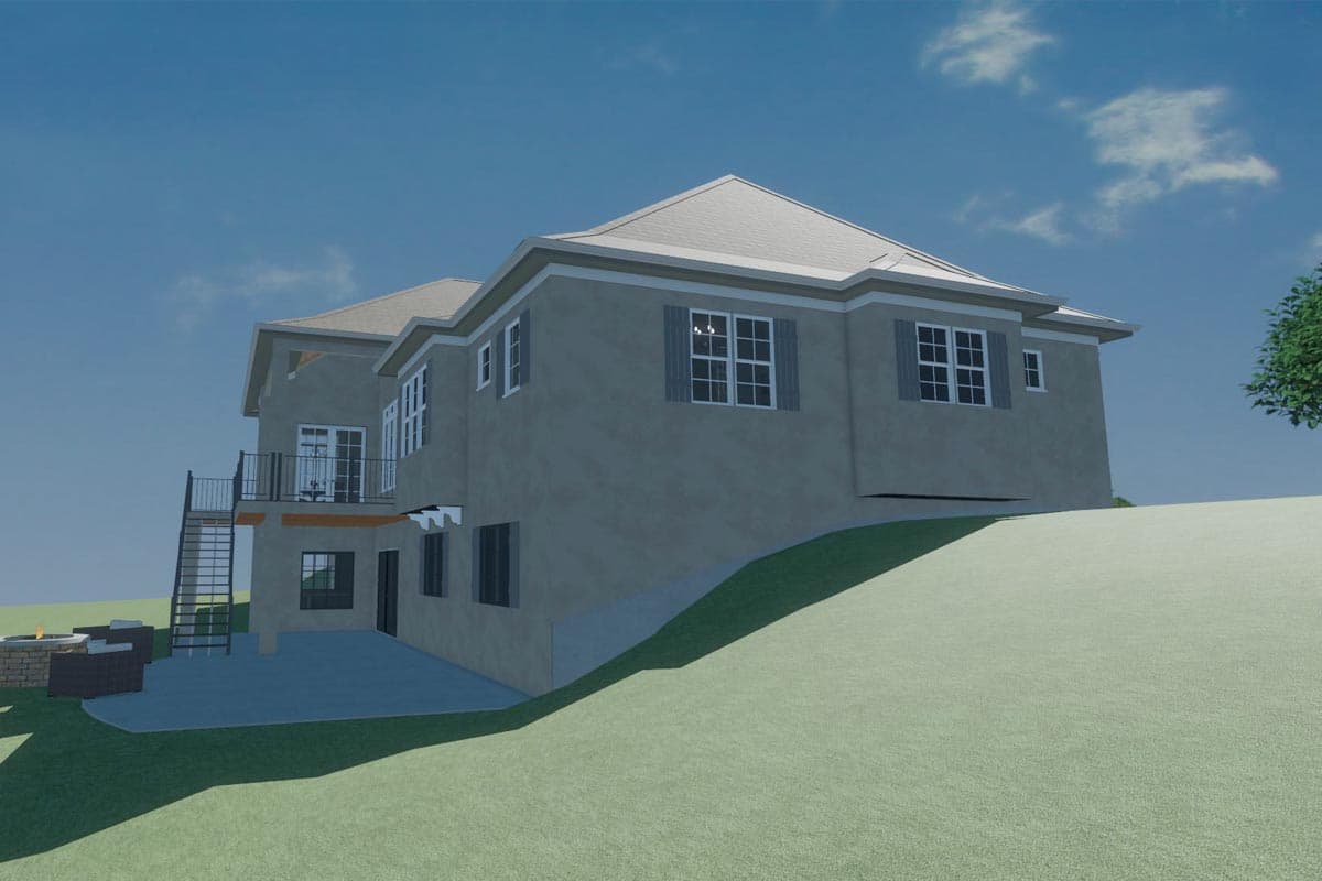 Plan 703009TYL: Luxury 5 Bedroom European-Style House Plan Under 5000 Square Feet on a Walkout Basement - Image #16 - European