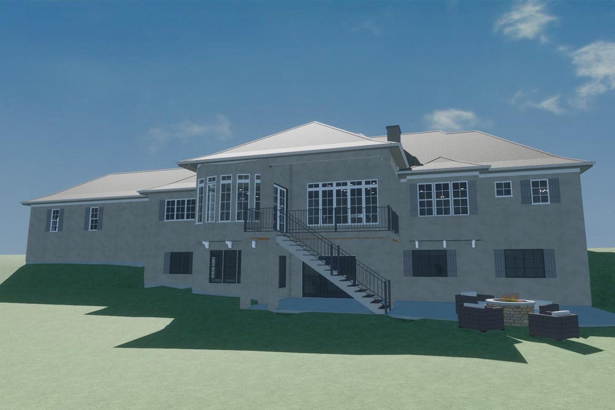 Plan 703009TYL: Luxury 5 Bedroom European-Style House Plan Under 5000 Square Feet on a Walkout Basement - Image #17 - European