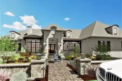 Luxury 5 Bedroom European-Style House Plan Under 5000 Square Feet on a Walkout Basement
