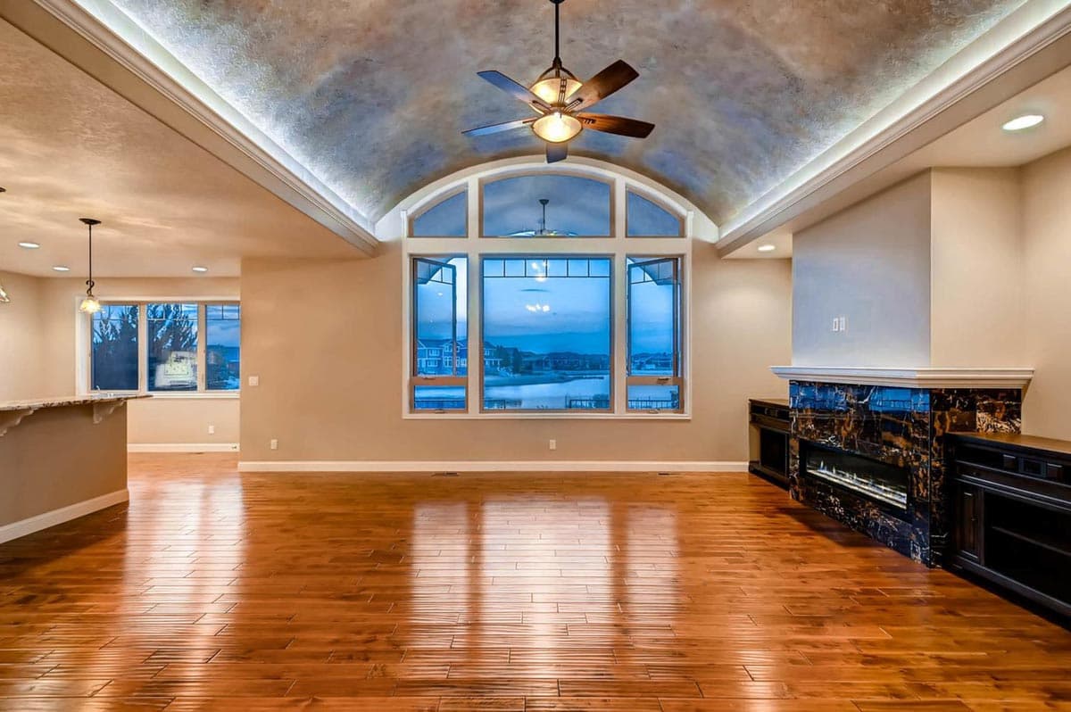 Plan 703010TYL: Transitional House Plan with Finished Lower Level and an Angled 3-Car Garage - Image #8 - European, Transitional