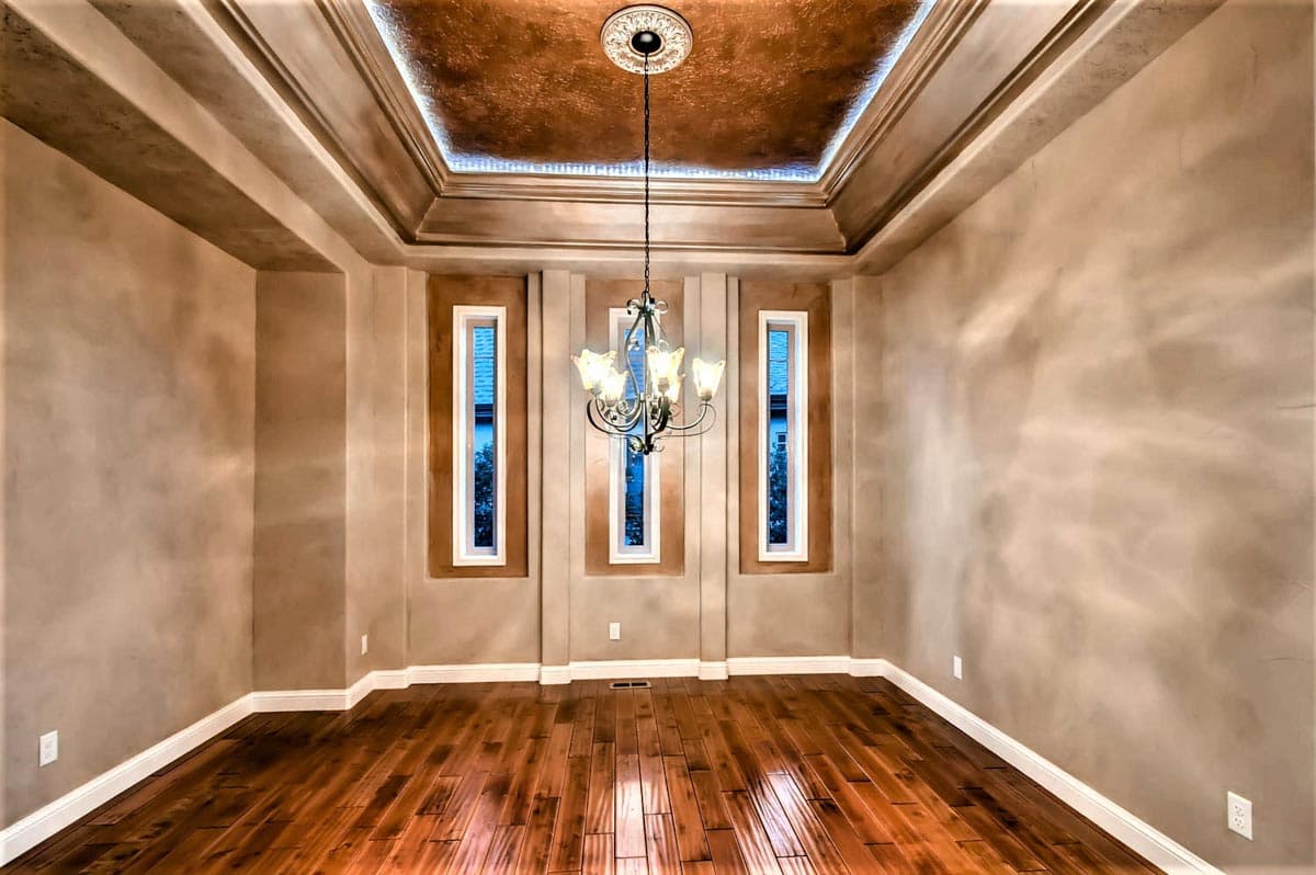 Plan 703010TYL: Transitional House Plan with Finished Lower Level and an Angled 3-Car Garage - Image #14 - European, Transitional