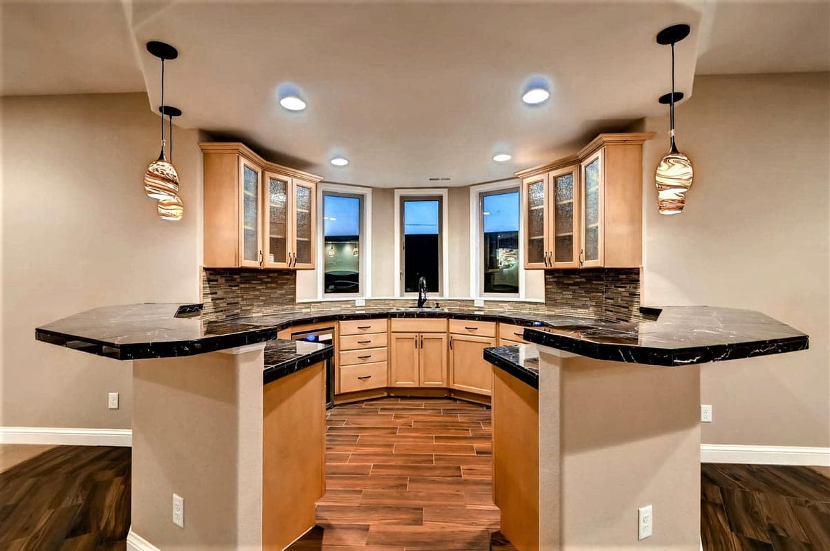 Plan 703010TYL: Transitional House Plan with Finished Lower Level and an Angled 3-Car Garage - Image #31 - European, Transitional