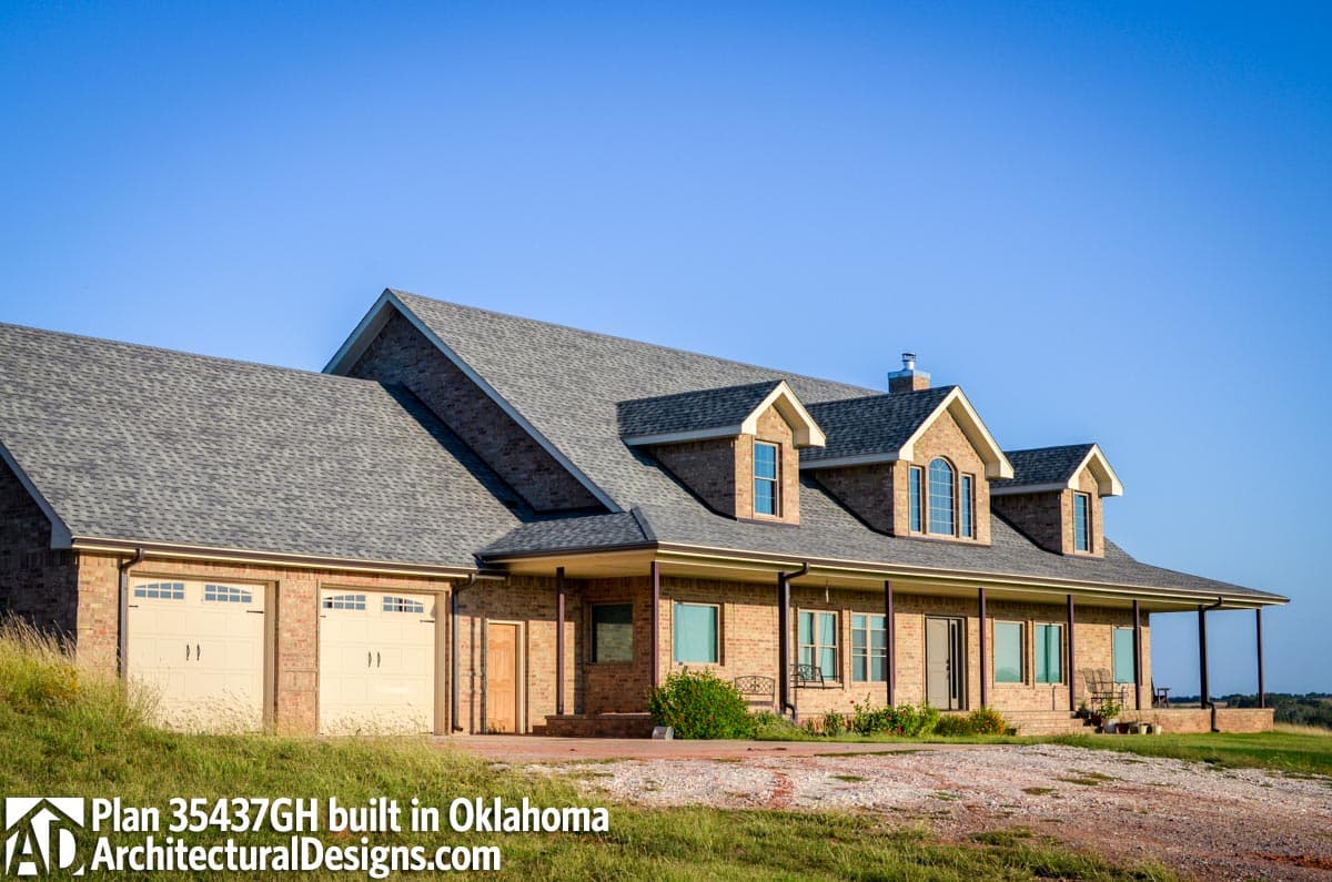build gallery item - House Plan 35437GH comes to life in Oklahoma