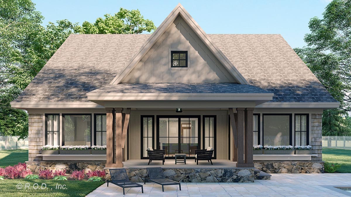 Plan 14780RK: 3 Bed 2 Story Craftsman Home Plan Under 2700 Square Feet with Main Floor Home Office - Image #5 - Craftsman, Shingle
