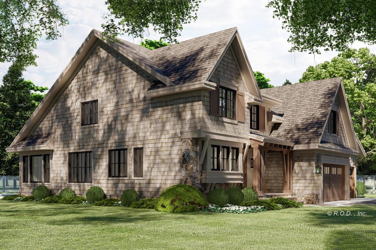 Plan 14780RK: 3 Bed 2 Story Craftsman Home Plan Under 2700 Square Feet with Main Floor Home Office - Image #10 - Craftsman, Shingle