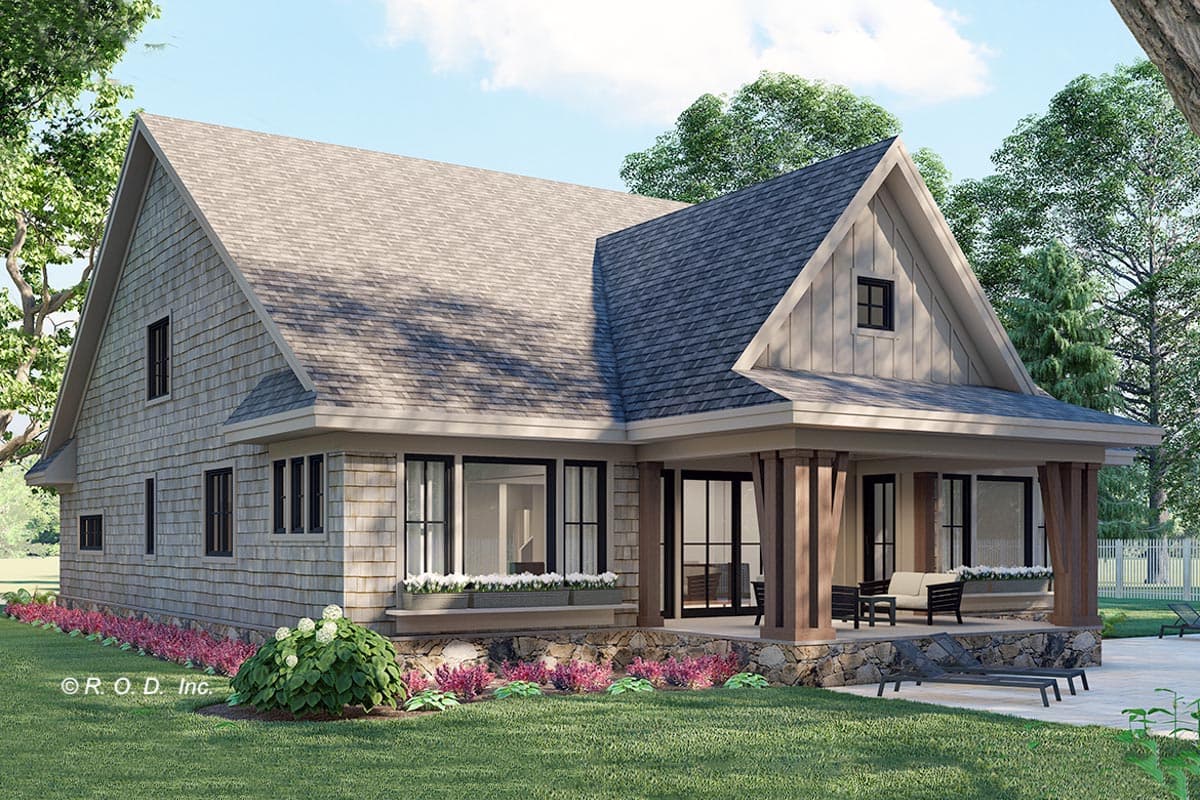 Plan 14781RK: 4 Bed 2 Story Craftsman-Style House Plan Under 3200 Square Feet with 2 Laundry Rooms - Image #4 - Country, Craftsman, Shingle