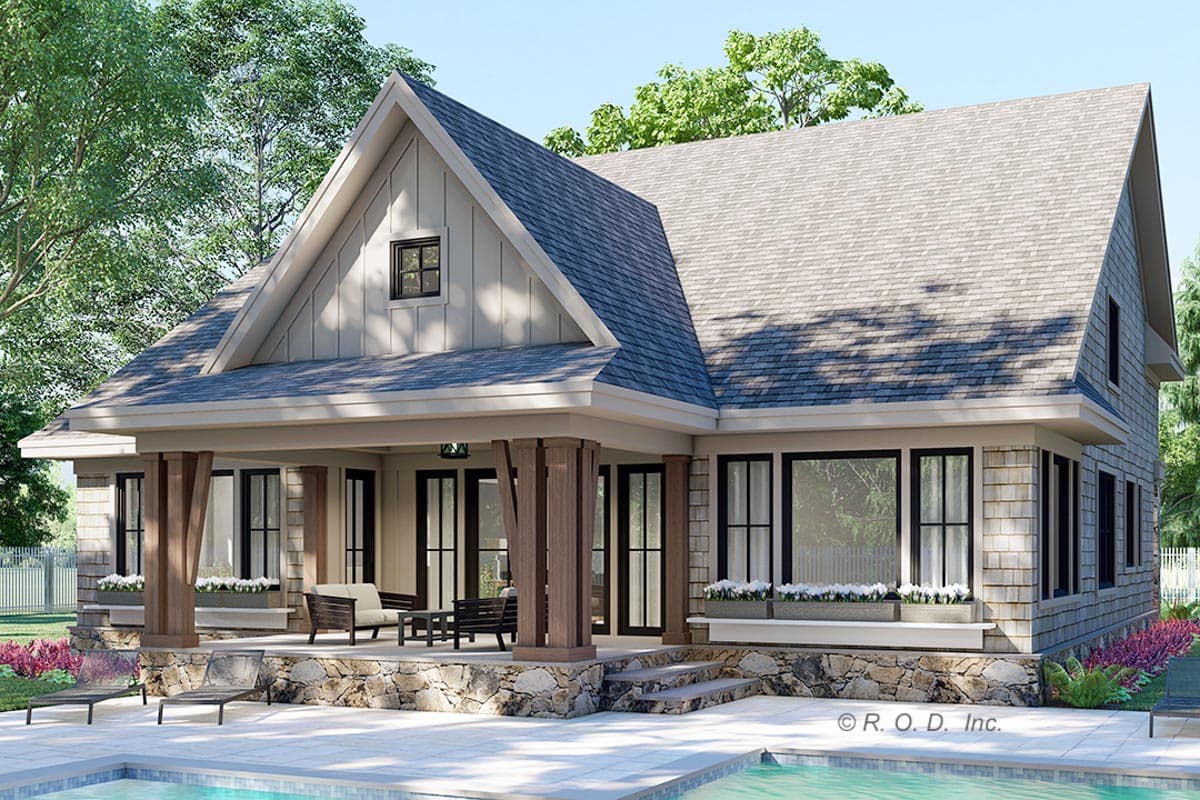 Plan 14781RK: 4 Bed 2 Story Craftsman-Style House Plan Under 3200 Square Feet with 2 Laundry Rooms - Image #6 - Country, Craftsman, Shingle