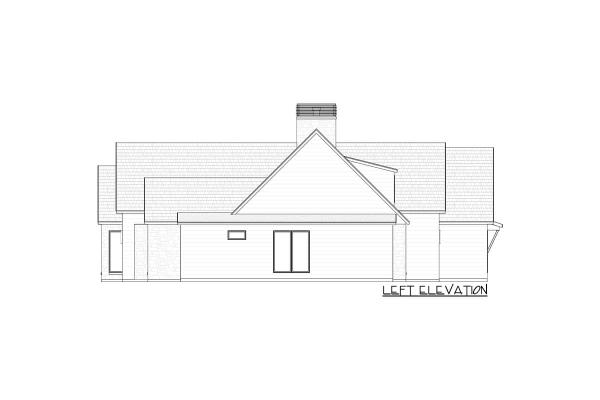 Plan 818070JSS: 4-Bed Scandinavian Farmhouse Plan with Vaulted Dining and Great Room - 2524 Sq Ft - Image #28 - Contemporary, Modern Farmhouse, Scandinavian, Transitional