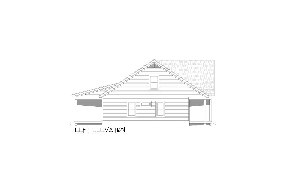 Plan 680180vr 3 Bed Simple Country Craftsman House Plan With Vaulted