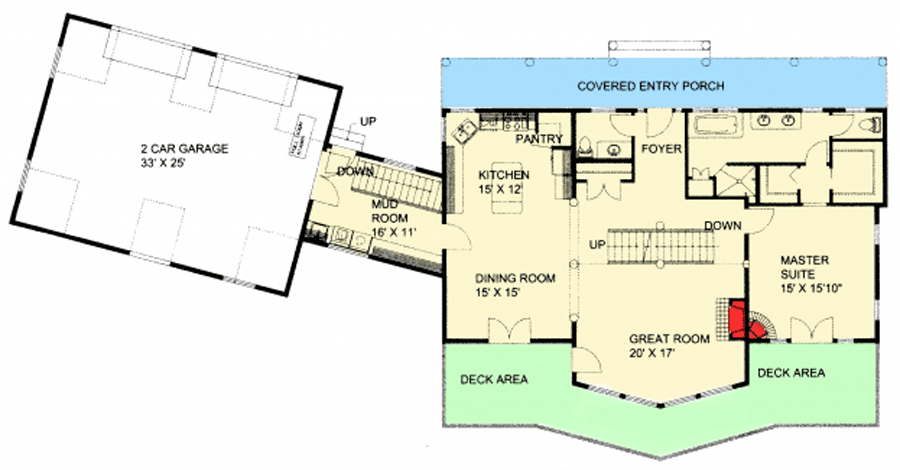 Plan 35440GH: Great For the Rear View Lot - Floor Plan - Basement - Mountain, Northwest