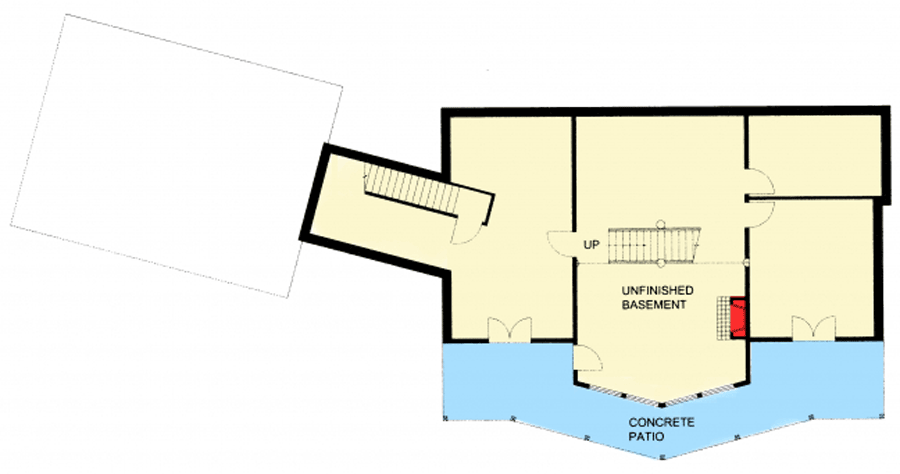 Plan 35440GH: Great For the Rear View Lot - Floor Plan - Lower Level - Mountain, Northwest