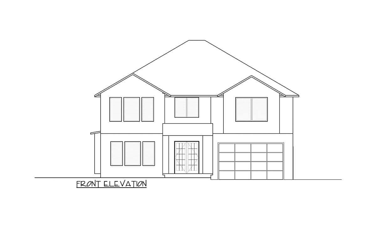 Plan 666222RAF: Contemporary 3539 Square Foot House Plan with 4 Upstairs Bedrooms - Image #5 - Contemporary, Northwest, Transitional