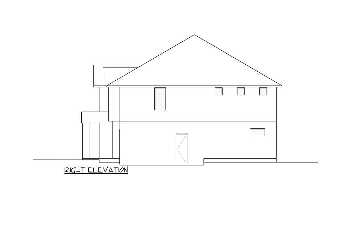 Plan 666222RAF: Contemporary 3539 Square Foot House Plan with 4 Upstairs Bedrooms - Image #8 - Contemporary, Northwest, Transitional