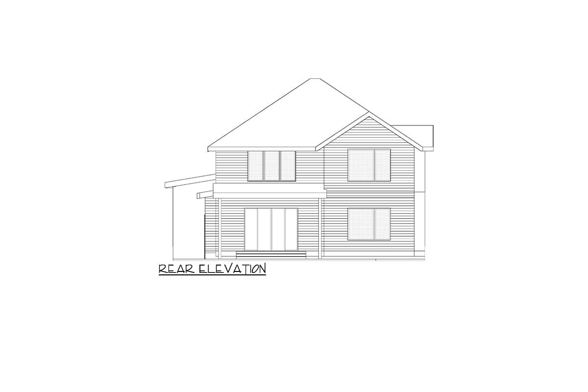 Plan 666223RAF: Contemporary 3288 Square Foot 2-Story House Plan with RV Bay and 2-Story Foyer - Image #7 - Contemporary, Northwest, Transitional