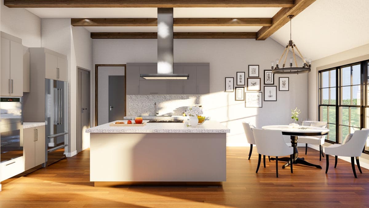 Plan 70853MK: 2076 Square Foot Tuscan-Inspired House Plan with One-Level Living - Architectural Designs - Image #10 - European, Mediterranean, Ranch, Transitional, Tuscan