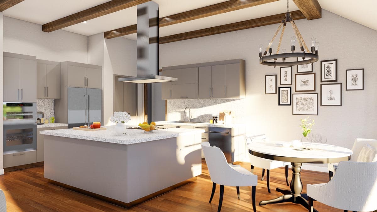 Plan 70853MK: 2076 Square Foot Tuscan-Inspired House Plan with One-Level Living - Architectural Designs - Image #11 - European, Mediterranean, Ranch, Transitional, Tuscan