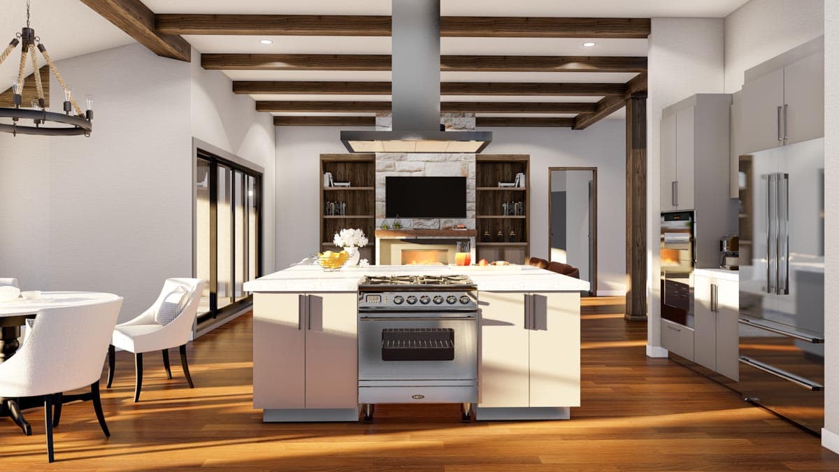 Plan 70853MK: 2076 Square Foot Tuscan-Inspired House Plan with One-Level Living - Architectural Designs - Image #15 - European, Mediterranean, Ranch, Transitional, Tuscan