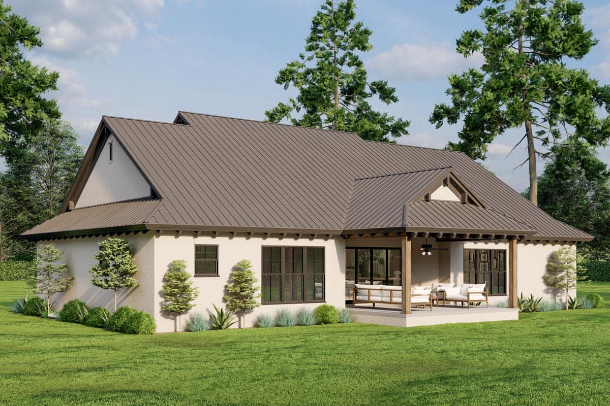 Plan 70853MK: 2076 Square Foot Tuscan-Inspired House Plan with One-Level Living - Architectural Designs - Image #19 - European, Mediterranean, Ranch, Transitional, Tuscan