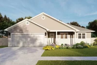One-Story  Hill Country House Plan Under 1500 Square Feet with Lower Level Expansion