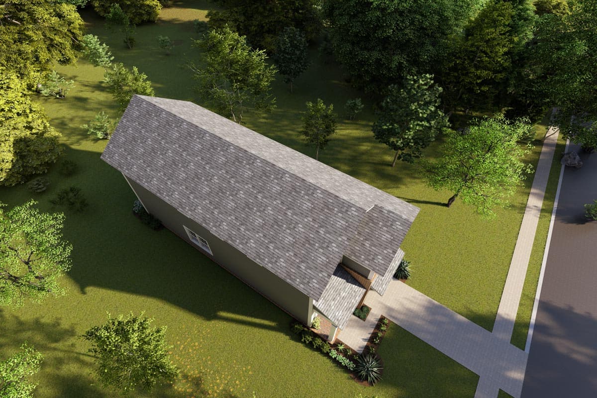 Plan 52327WM: 19-Foot-Wide 3 Bed House Plan Under 1600 Square Feet - Image #6 - Country, Traditional