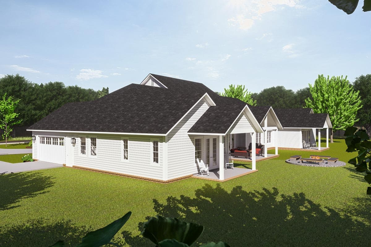 Plan 52329WM: Sprawling Multi-Generational Farmhouse Plan Under 5000 Square Feet - Image #5 - Country, Farmhouse