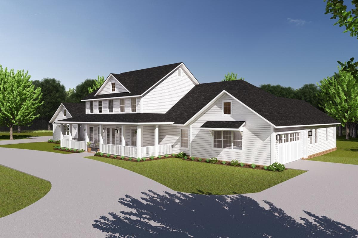 Plan 52329WM: Sprawling Multi-Generational Farmhouse Plan Under 5000 Square Feet - Image #8 - Country, Farmhouse