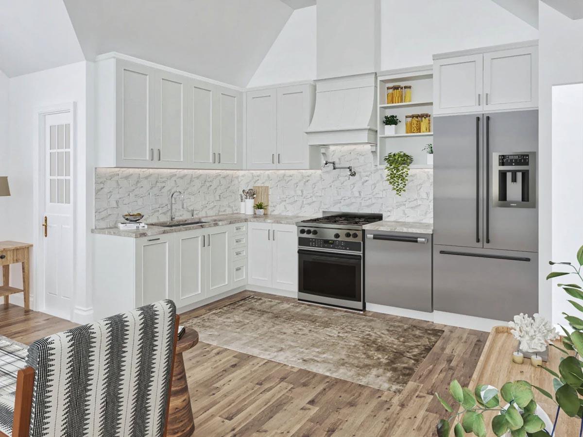 Plan 25818GE: 1326 Square Foot RV Garage with 651 Studio Apartment Above - Image #9