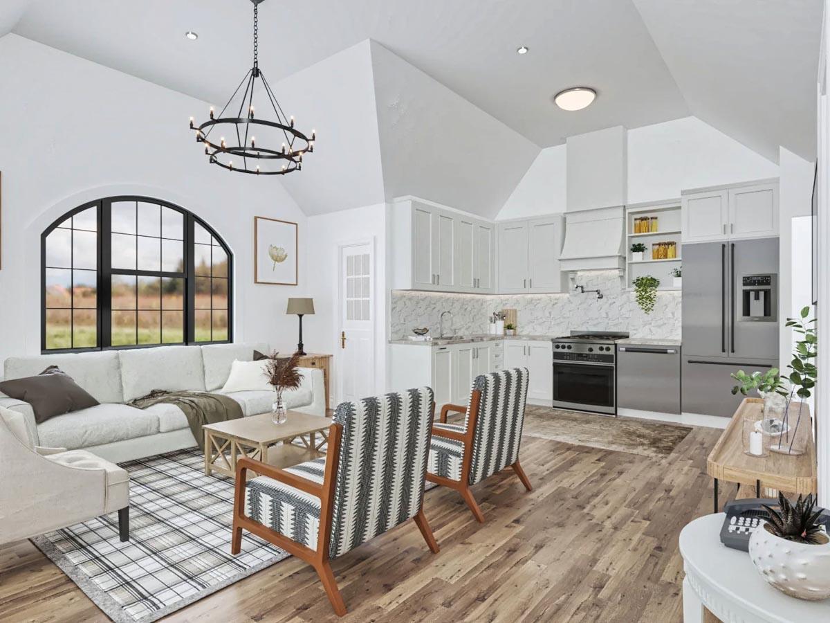 Plan 25818GE: 1326 Square Foot RV Garage with 651 Studio Apartment Above - Image #10