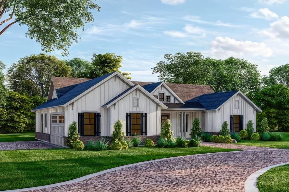 Plan 54037LK: 2066 Square Foot 3 Bed Craftsman House Plan with Single Floor Living - Image #4 - Country, Craftsman, Ranch