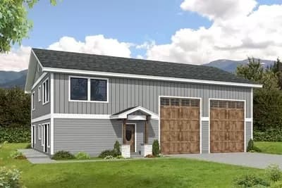 Garage Workshop with One Bed Apartment with Expansion Possibilities