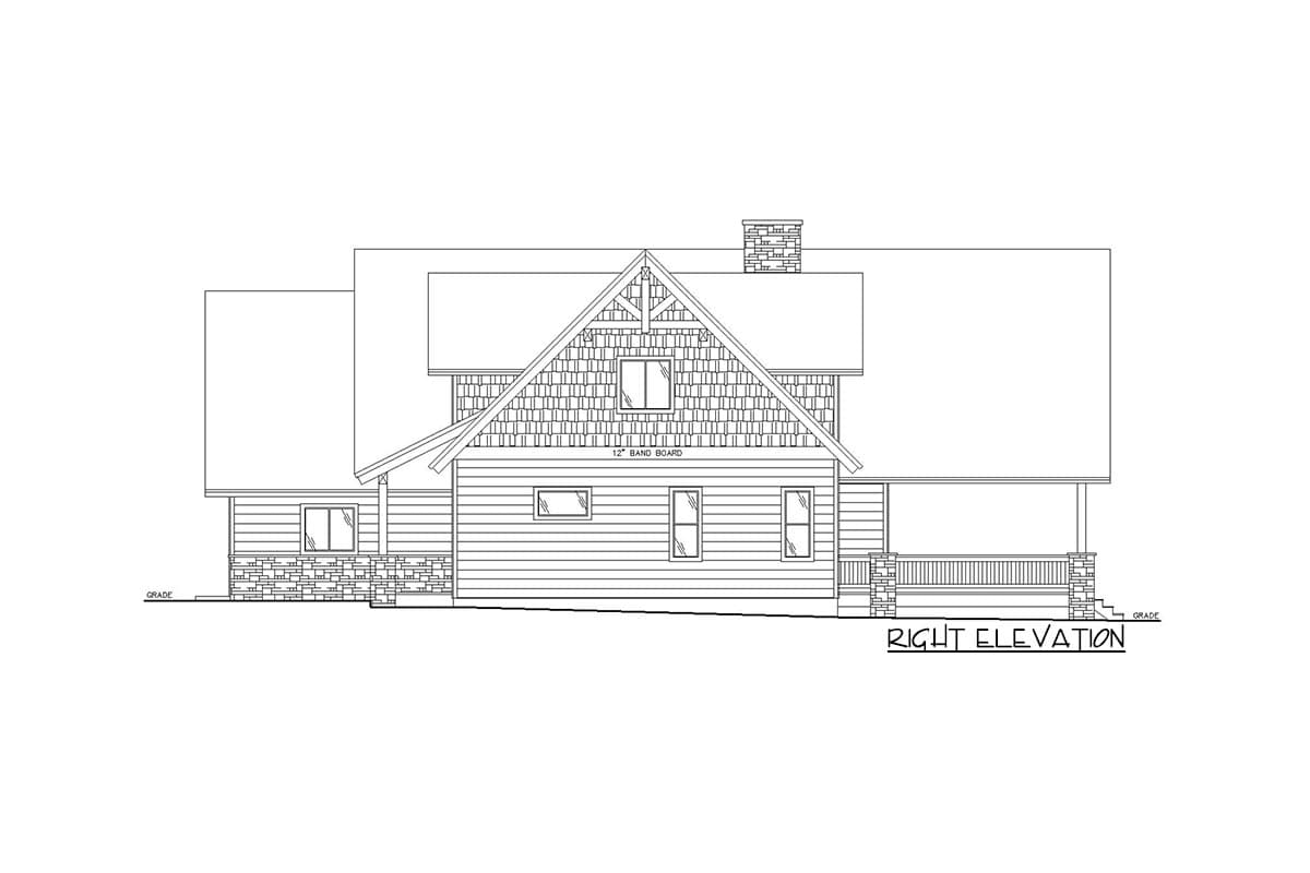 Plan 350050GH: Craftsman Plan with Vaulted Great Room and Master Suite Fireplace - 2613 Sq Ft - Image #5 - Country, Craftsman, Mountain, Rustic