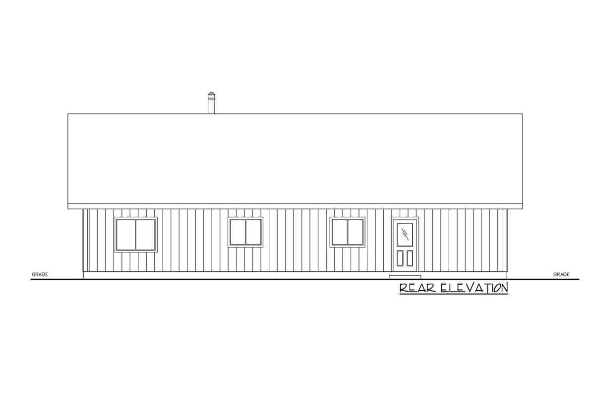 Plan 350051GH: Single-Story Ranch House Plan Under 1,700 Sq. Ft. with Split-Bed Layout  - Image #4 - Country, Ranch, Traditional