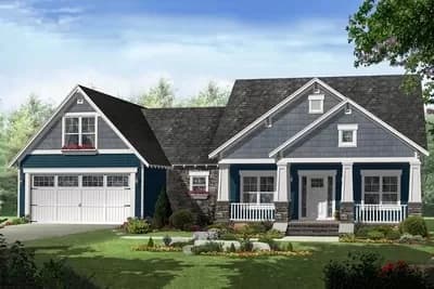 3-Bed Craftsman House Plan Under 1650 Square Feet