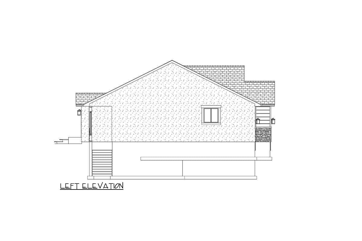 Plan 61452UT: One-Story 1689 Square Foot House Plan with Large Walk-In Pantry and Vaulted Family Room - Image #15