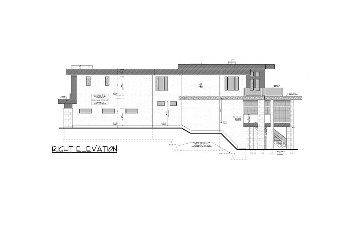 Plan 81820AB: Luxury Modern House Plan Over 7000 Square Feet with Two Angled Sections - Image #6 - Mid Century Modern, Modern, Northwest