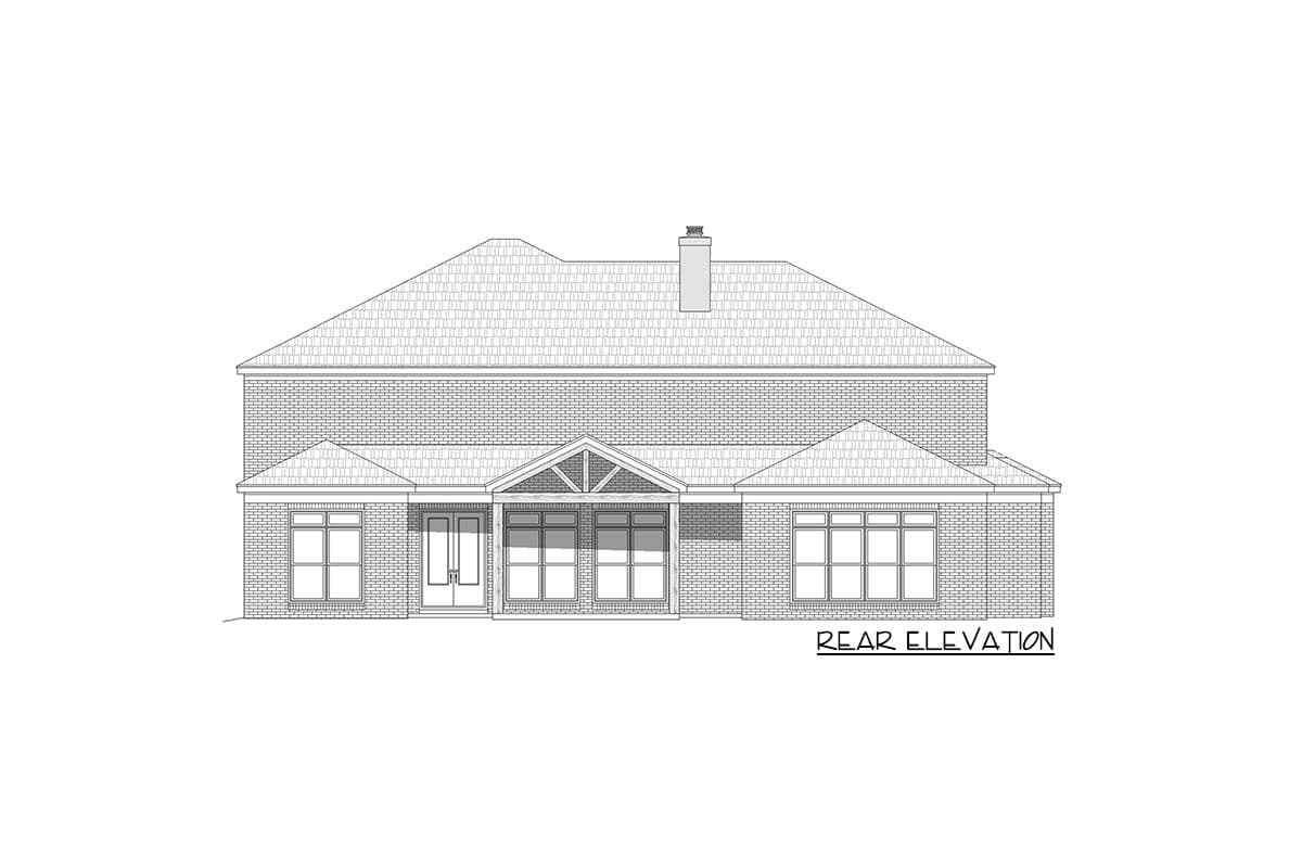 Plan 680182VR: 5-Bed House Plan with Two Home Offices and an Upstairs Rec Room - Image #4 - European, Southern, Transitional