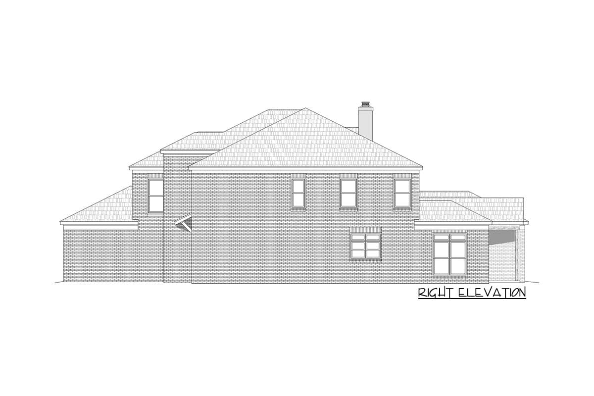 Plan 680182VR: 5-Bed House Plan with Two Home Offices and an Upstairs Rec Room - Image #5 - European, Southern, Transitional